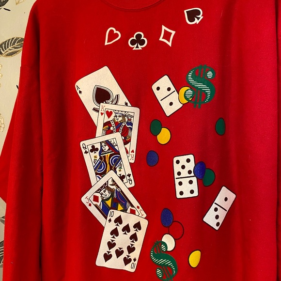 Vintage Poker Sweater - Picture 2 of 5